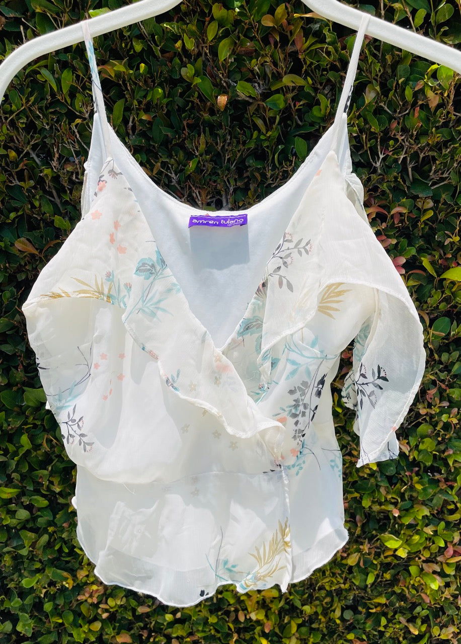 Off Shoulder Floral Fairy Top