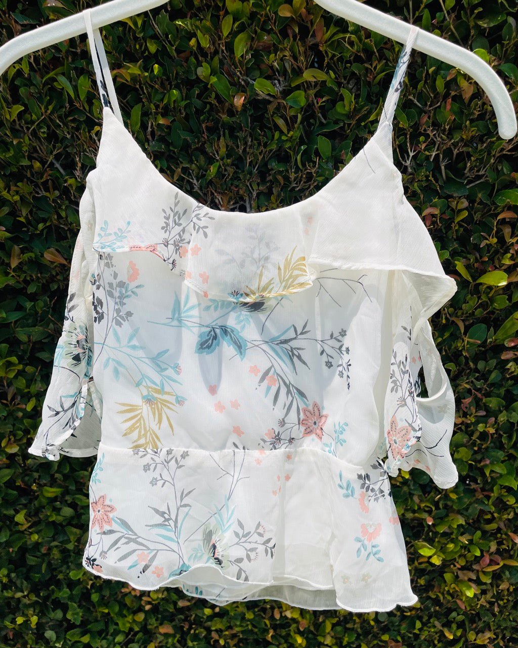Off Shoulder Floral Fairy Top