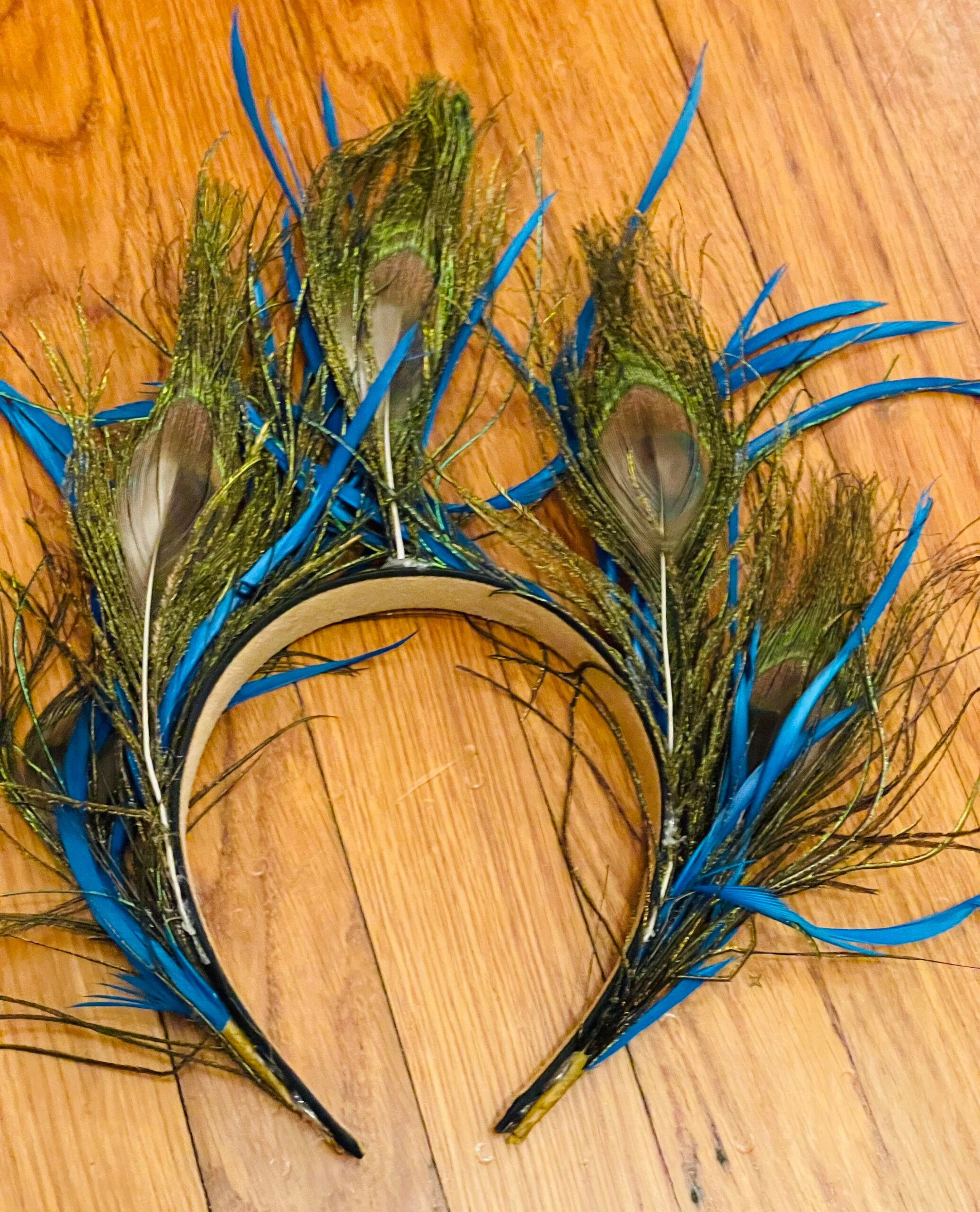 Peacock Feather Fairy Crown