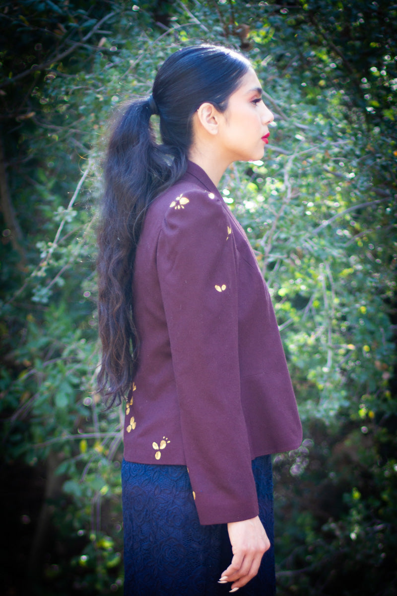 Hand Painted Vintage Blazer