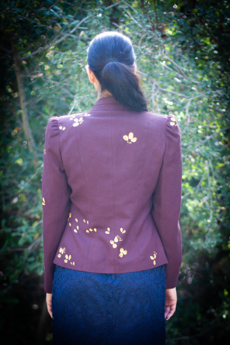Hand Painted Vintage Blazer