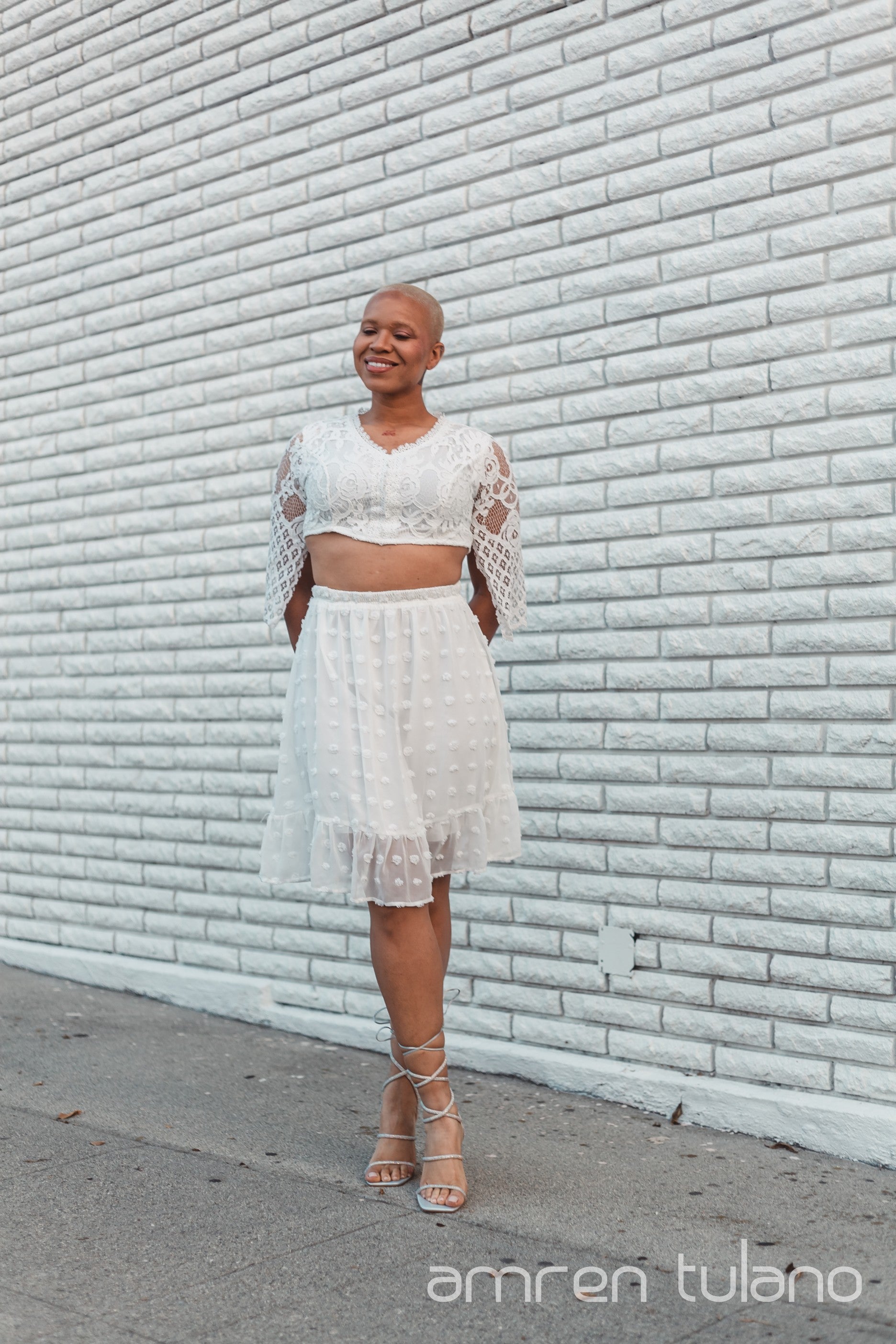 Upcycled Lace Midi Skirt - Top sold separately