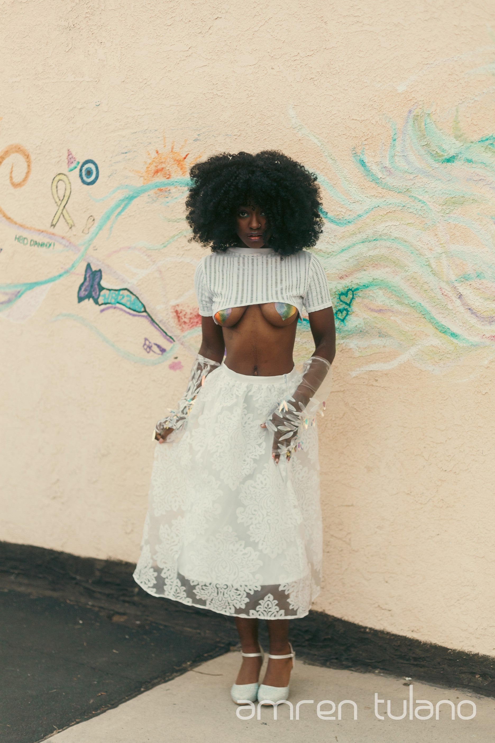 Rave Ready Zero-Waste Crop Top -Skirt Sold Separately