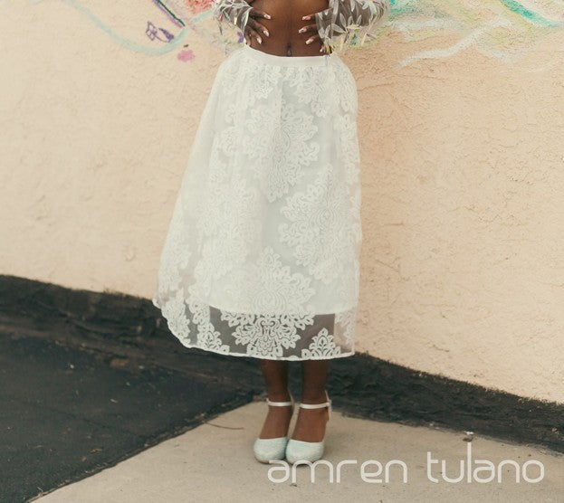 Zero-Waste Lace Midi Skirt - Top Sold Separately