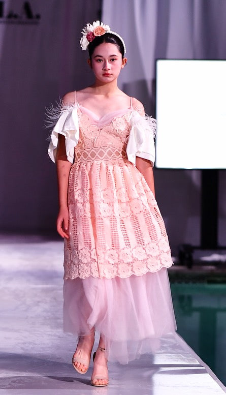 Rosewater Tulle Reverie Dress