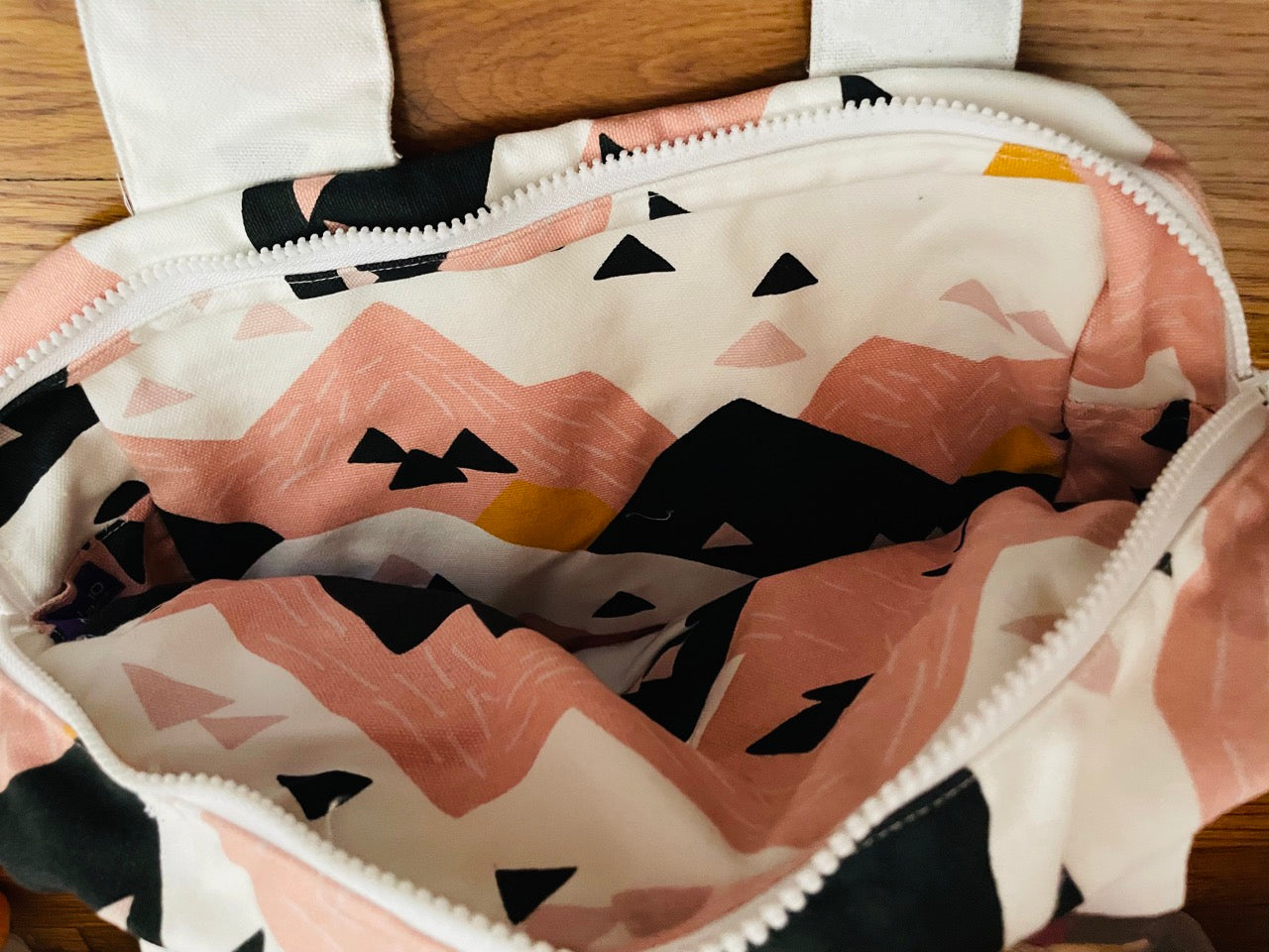 100% Organic Cotten Canvas Small Tote Shoulder Purse