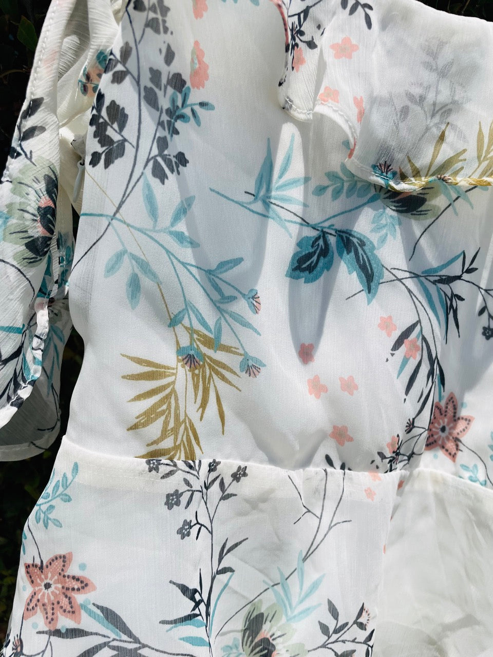 Off Shoulder Floral Fairy Top