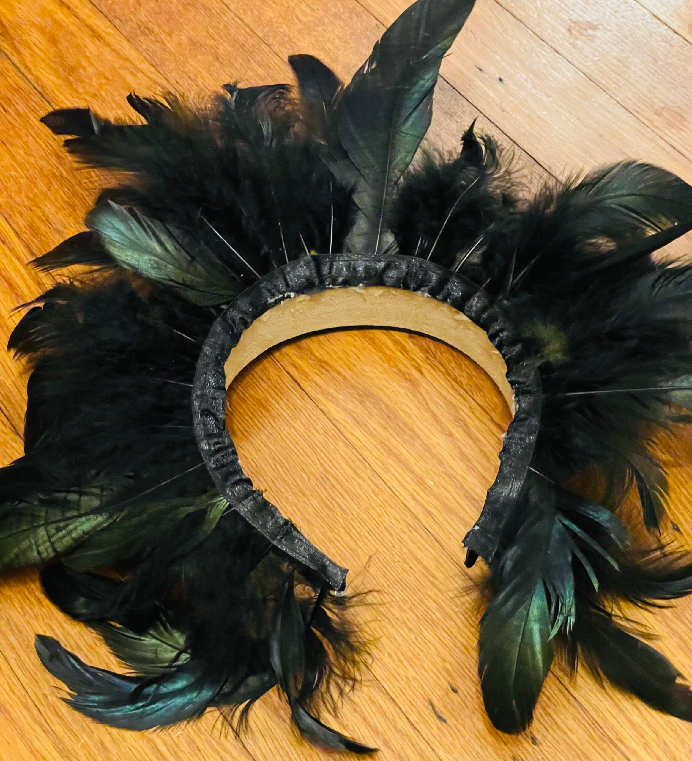 Black Feather Fairy Headband