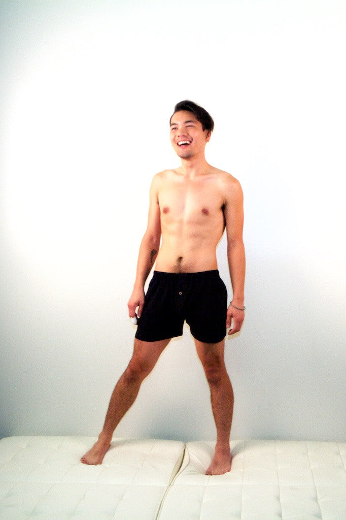 Black Organic Cotton Boxer