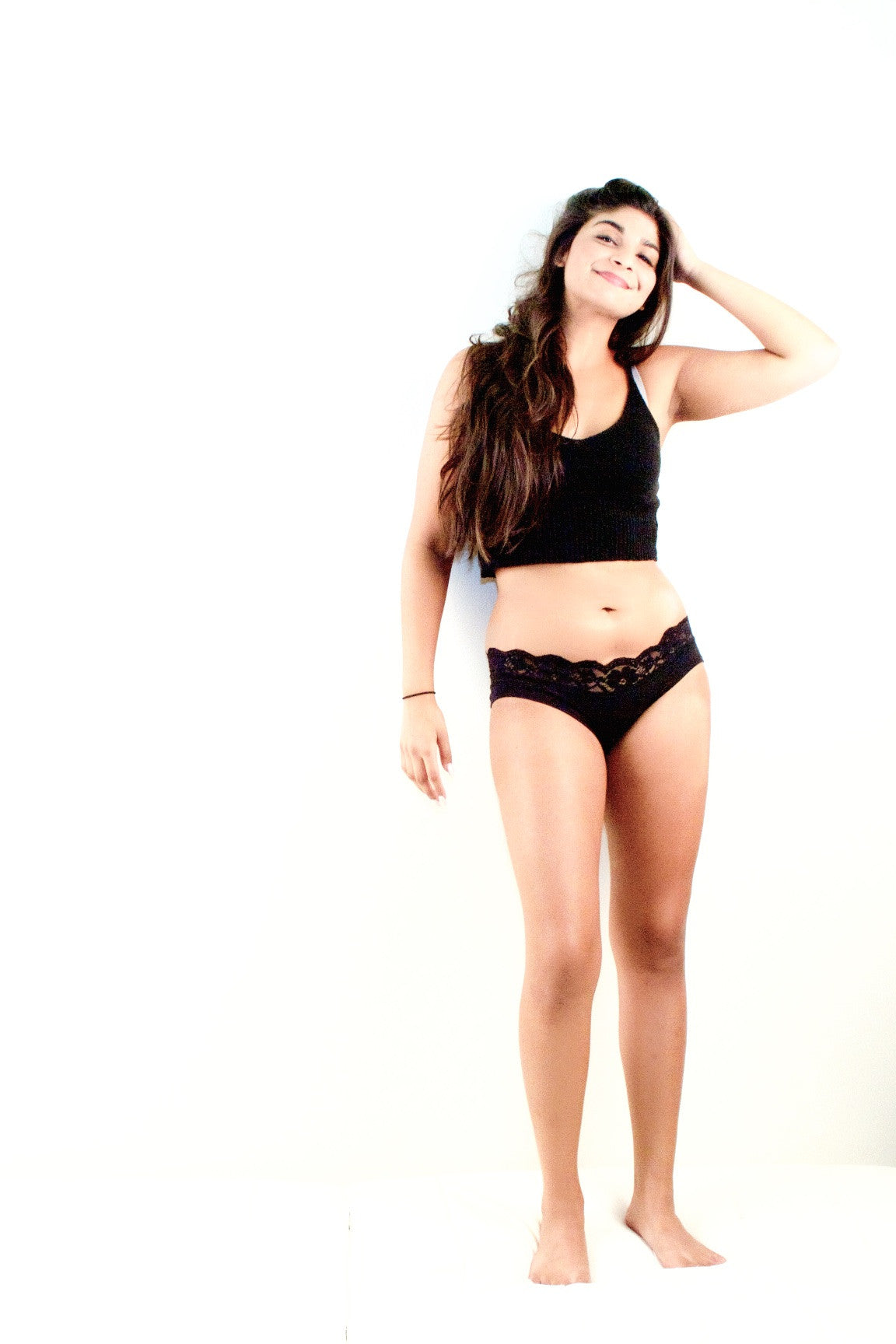 Black Organic Cotton Hipster