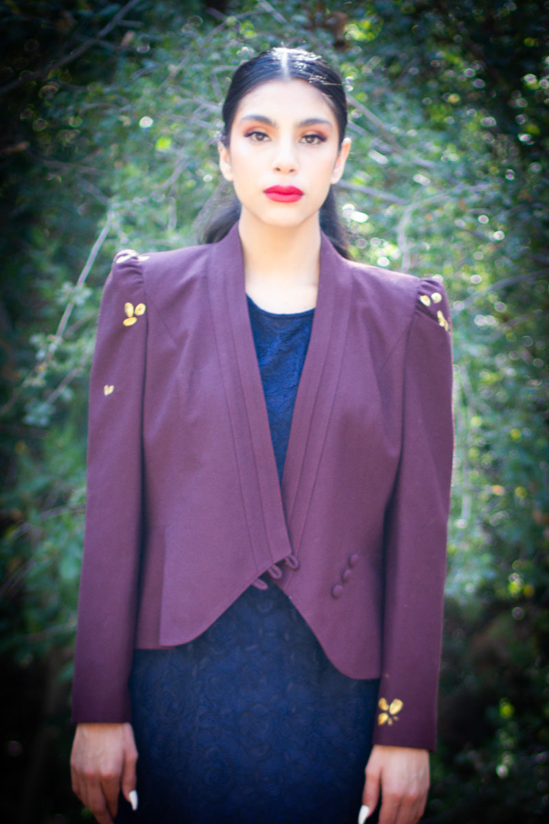 Hand Painted Vintage Blazer