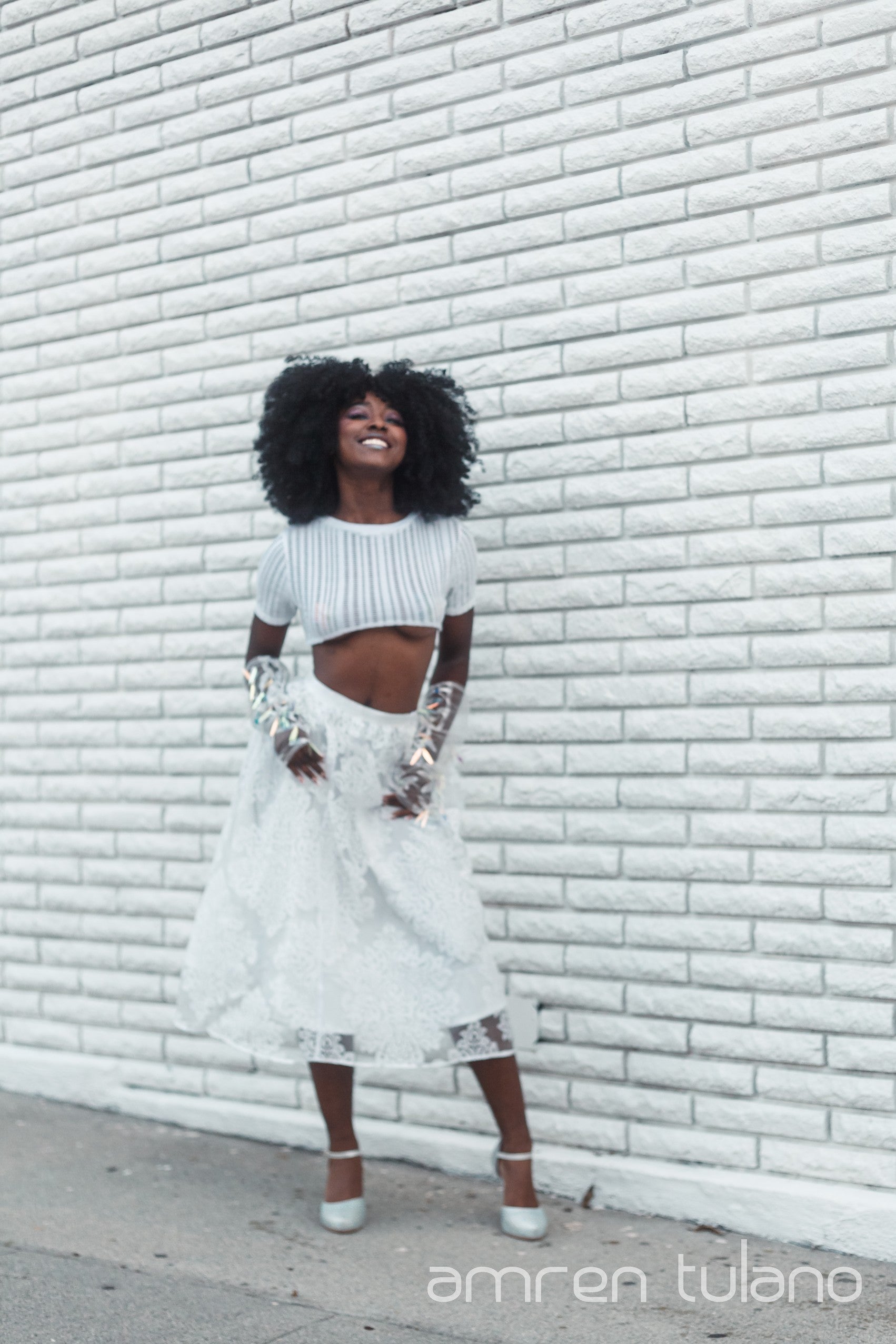 Rave Ready Zero-Waste Crop Top -Skirt Sold Separately