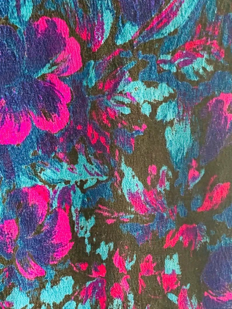 Vintage Handmade Qipao – Modern Print Traditional Chinese Dress
